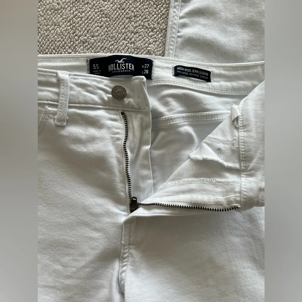 HOLLISTER CALIFORNIA HIGH-RISE JEAN LEGGING | COLOR: WHITE🤍 | SIZE: 5-S/27X26 - Picture 6 of 14